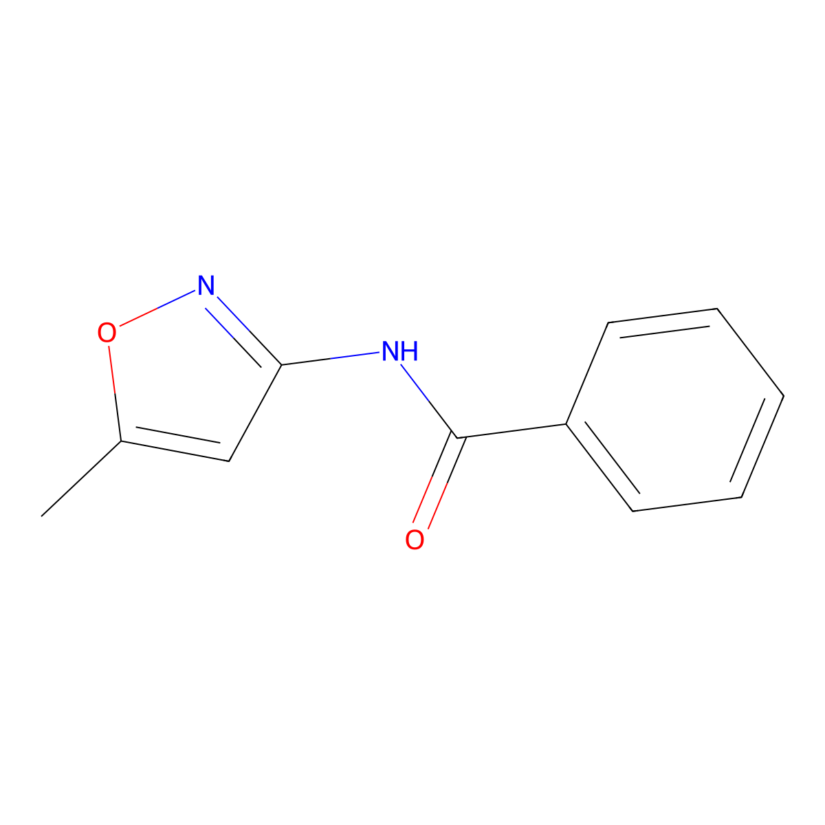 Benzamide, N-(5-methyl-3-isoxazolyl)- molecular structure, CAS 13053-85-5