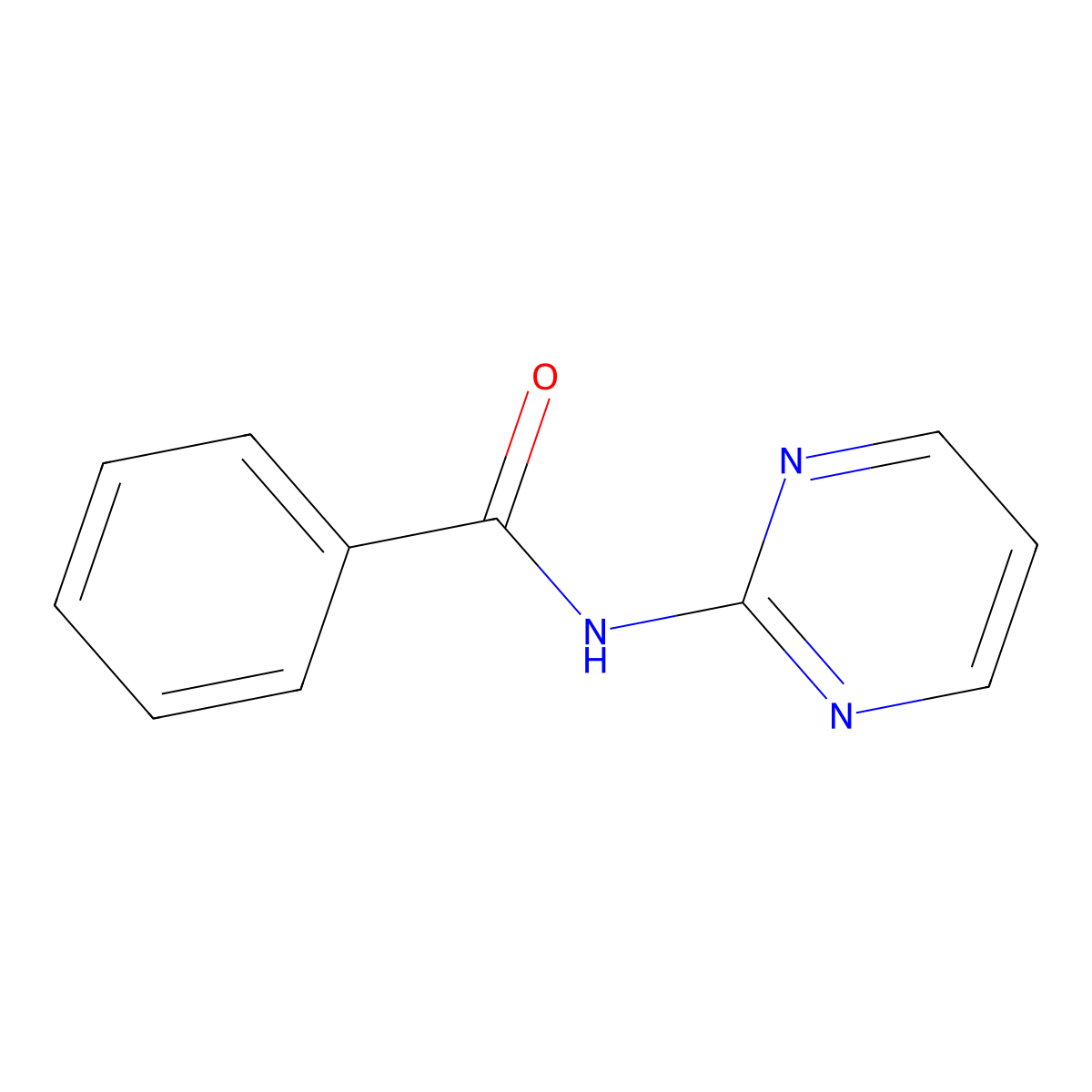 benzamide, N-2-pyrimidinyl- molecular structure, CAS 13053-89-9