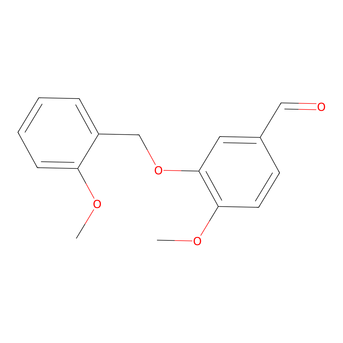 4-Methoxy-3-[(2-methoxyphenyl)methoxy]benzaldehyde molecular structure, CAS 1305312-52-0