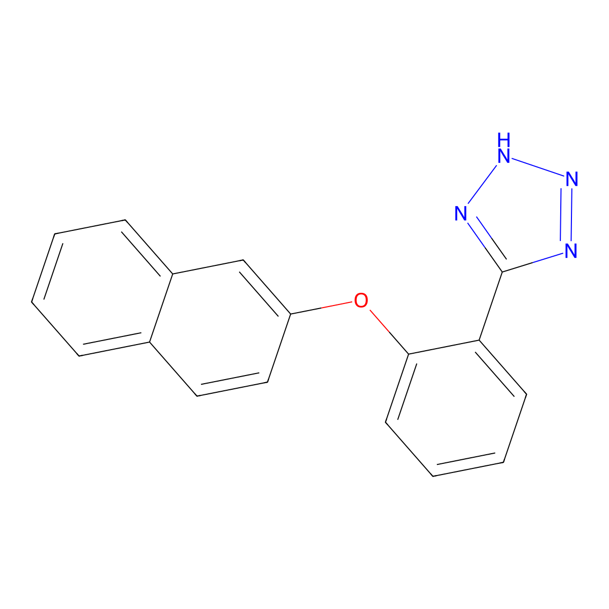 5-[2-(2-Naphthyloxy)phenyl]-2H-tetrazole molecular structure, CAS 1305320-61-9