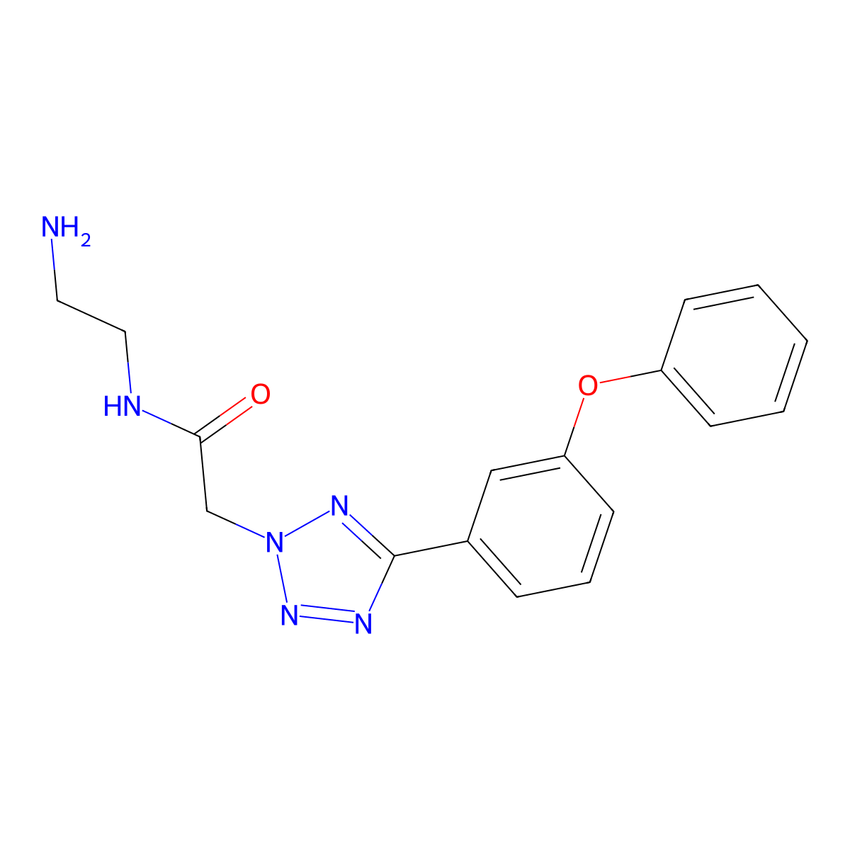 N-(2-Aminoethyl)-2-[5-(3-phenoxyphenyl)-2H-tetrazol-2-yl]acetamide molecular structure, CAS 1305320-68-6