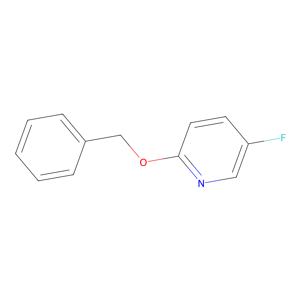 2-(Benzyloxy)-5-fluoropyridine molecular structure, CAS 1305322-95-5