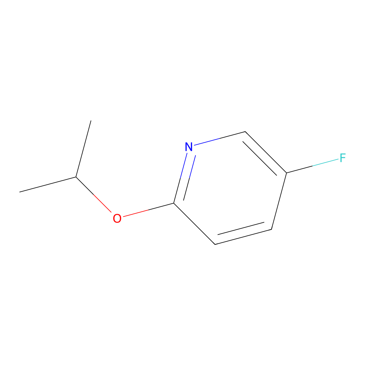 5-Fluoro-2-isopropoxypyridine molecular structure, CAS 1305322-99-9