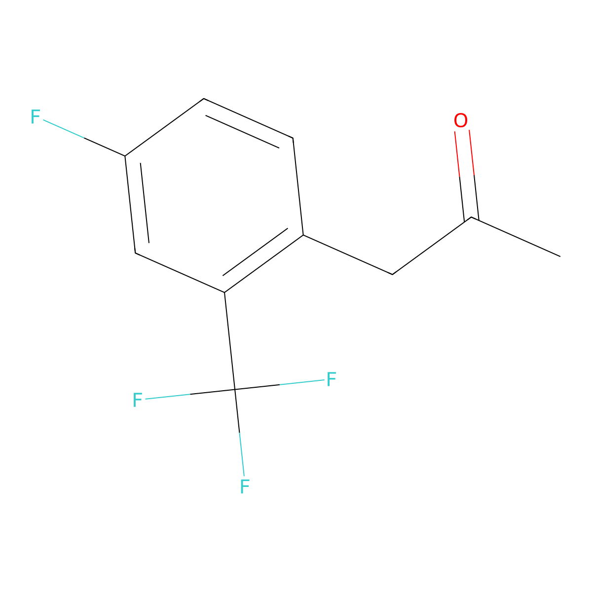 1-[4-Fluoro-2-(trifluoromethyl)phenyl]propan-2-one molecular structure, CAS 1305323-89-0