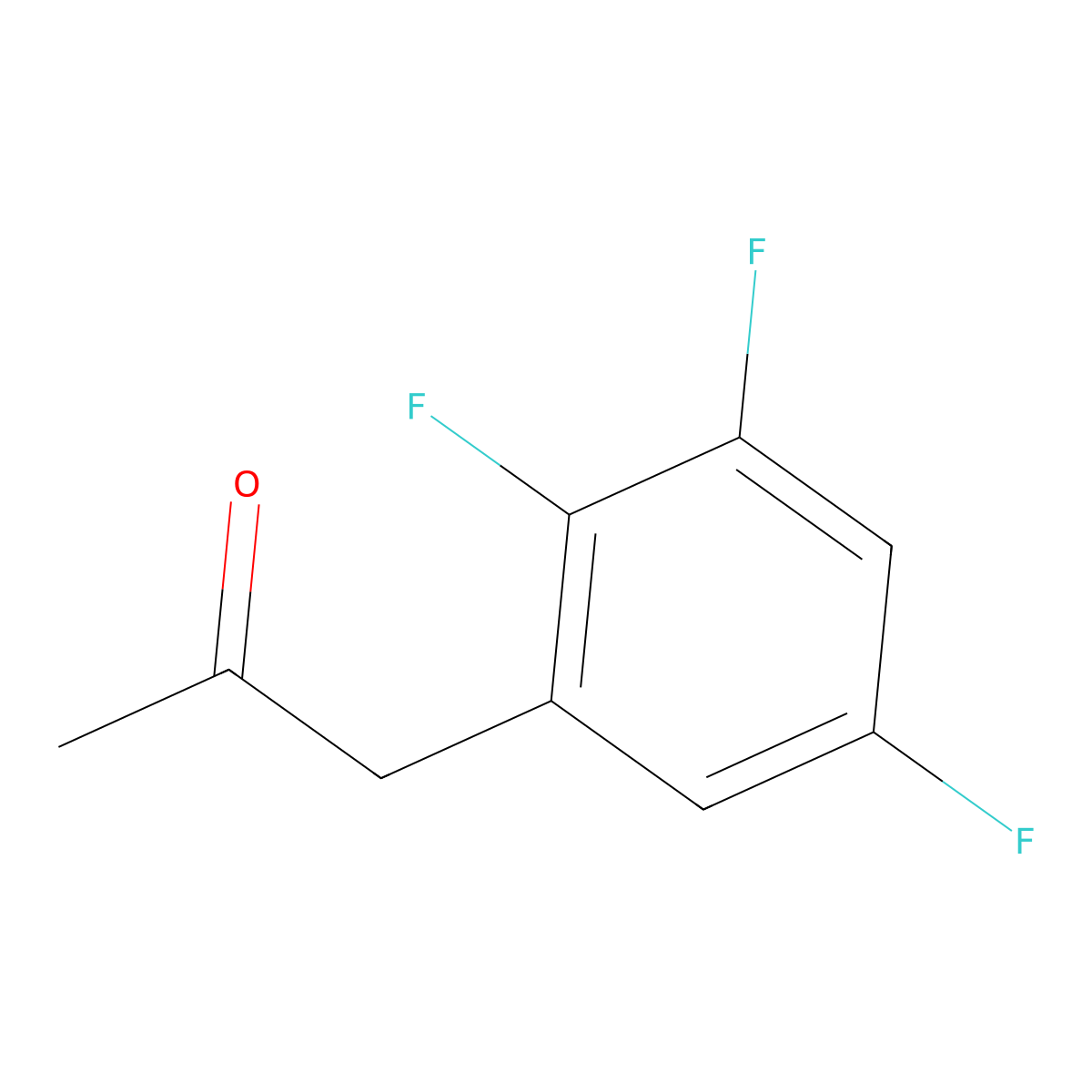 1-(2,3,5-Trifluorophenyl)propan-2-one molecular structure, CAS 1305323-99-2