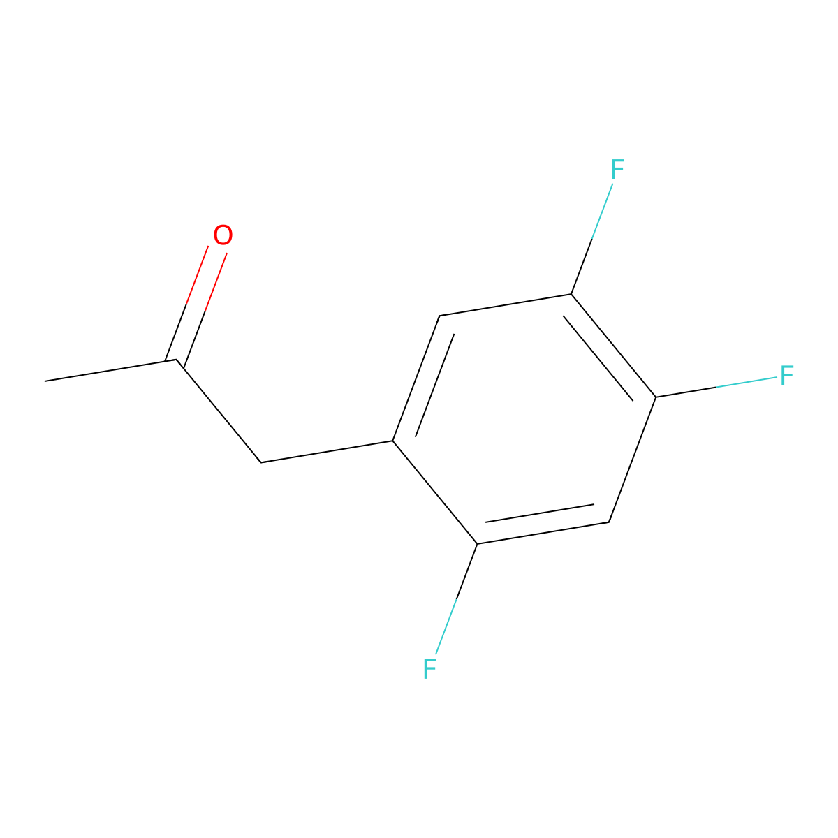 1-(2,4,5-Trifluorophenyl)propan-2-one molecular structure, CAS 1305324-02-0