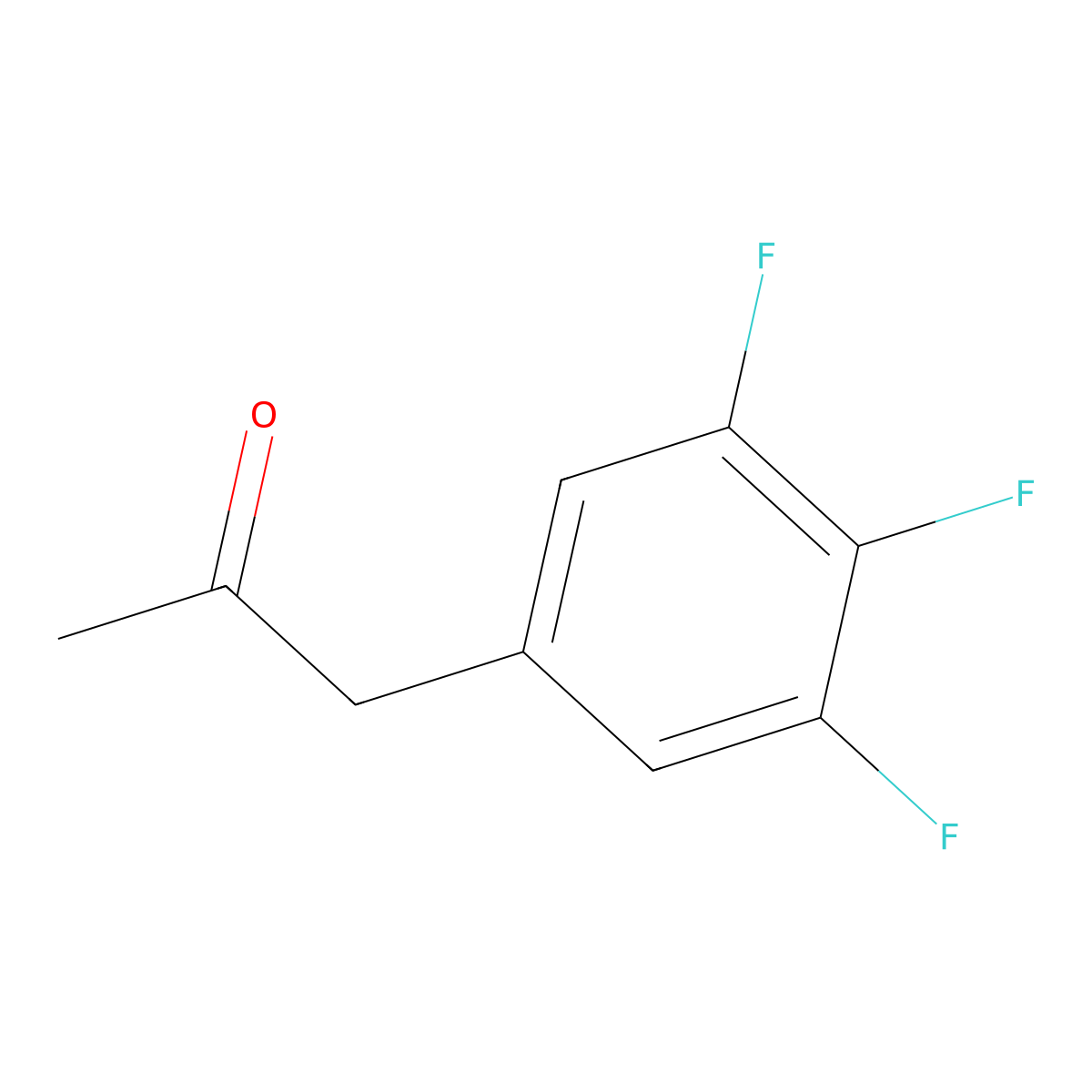 1-(3,4,5-Trifluorophenyl)propan-2-one molecular structure, CAS 1305324-03-1