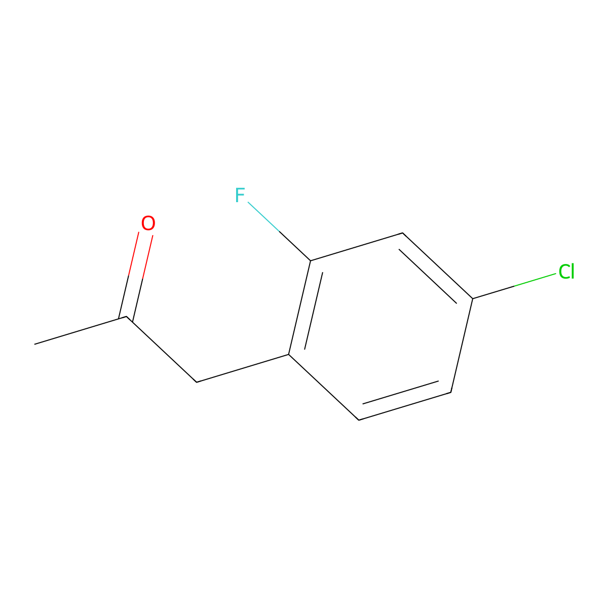 1-(4-Chloro-2-fluorophenyl)propan-2-one molecular structure, CAS 1305324-05-3