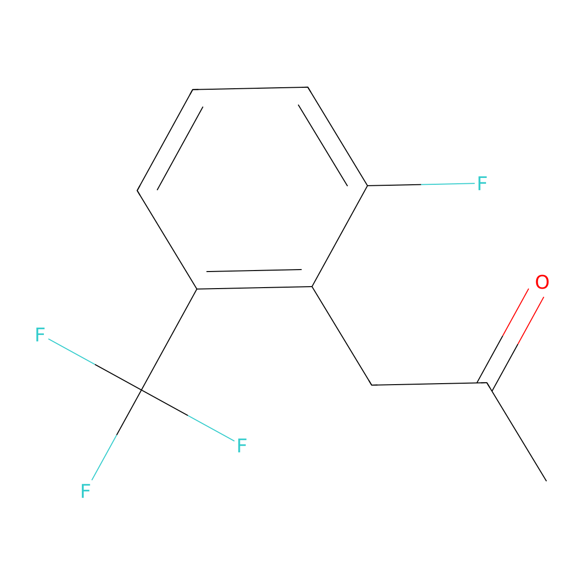 1-(2-Fluoro-6-(trifluoromethyl)phenyl)propan-2-one molecular structure, CAS 1305324-13-3