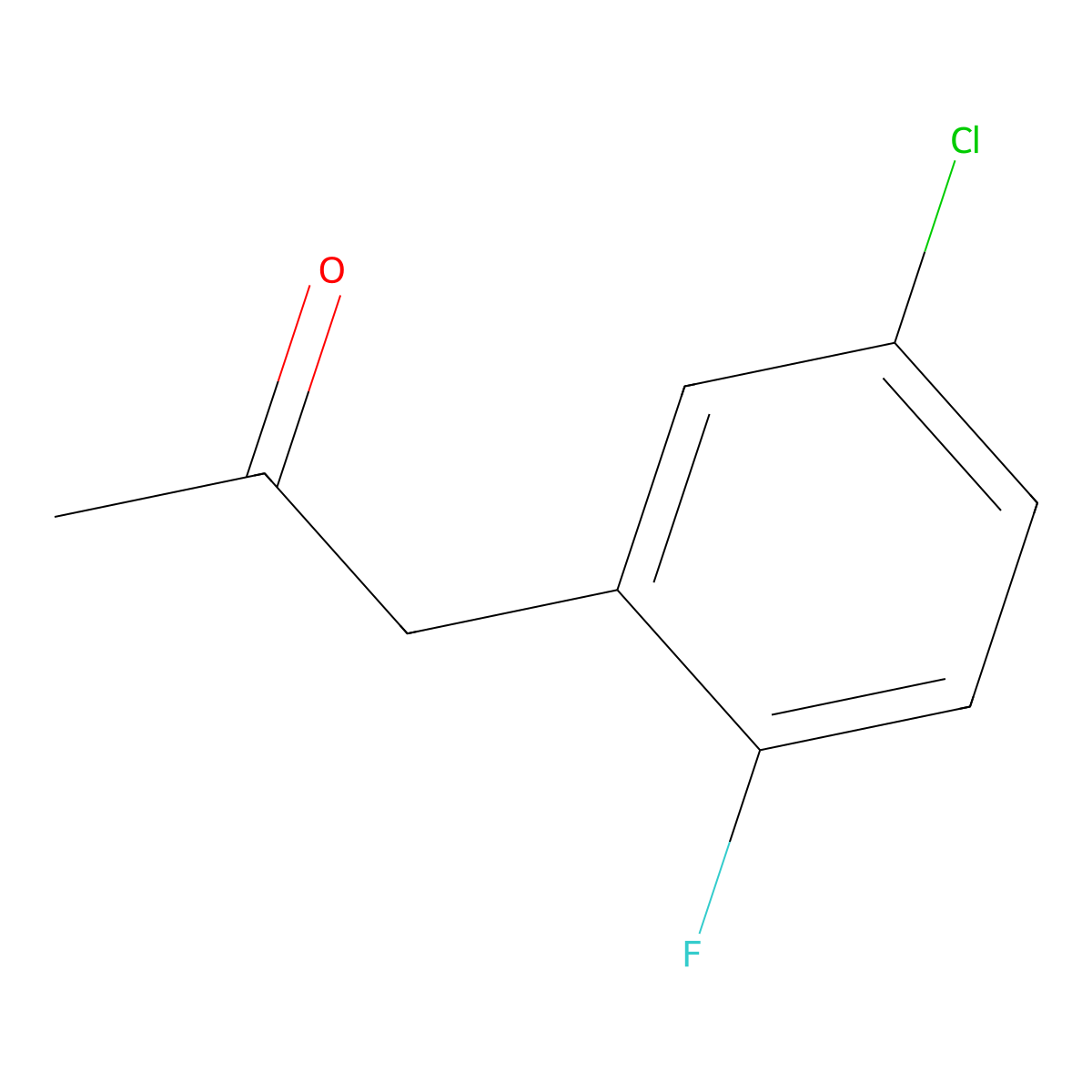1-(5-Chloro-2-fluorophenyl)propan-2-one molecular structure, CAS 1305324-19-9