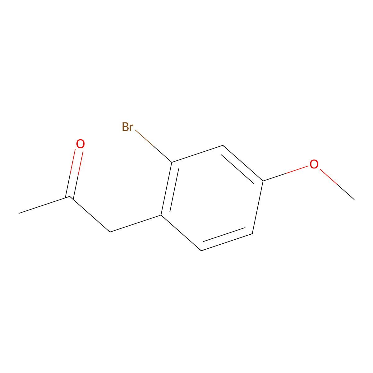 1-(2-Bromo-4-methoxyphenyl)propan-2-one molecular structure, CAS 1305324-25-7
