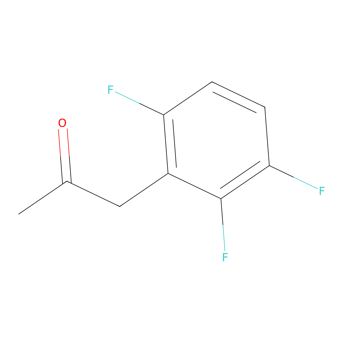 1-(2,3,6-Trifluorophenyl)propan-2-one molecular structure, CAS 1305324-34-8