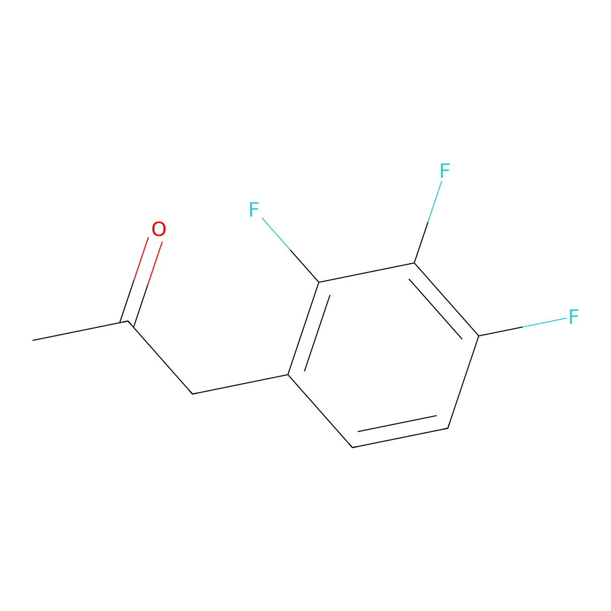 1-(2,3,4-Trifluorophenyl)propan-2-one molecular structure, CAS 1305324-39-3