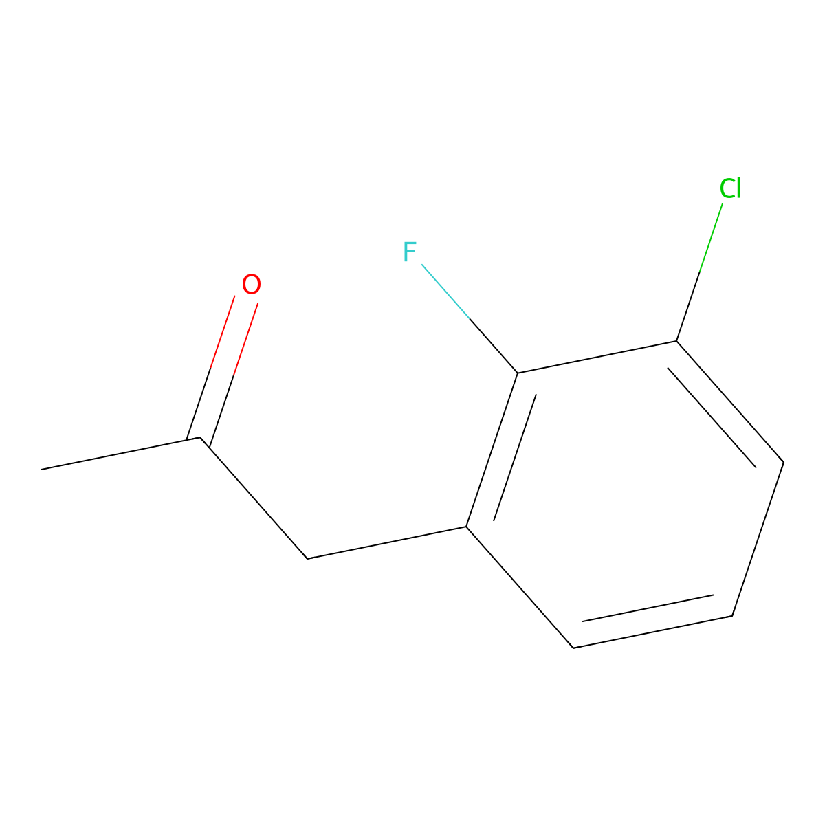 1-(3-Chloro-2-fluorophenyl)propan-2-one molecular structure, CAS 1305324-50-8