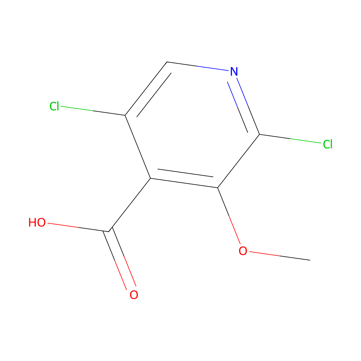 2,5-Dichloro-3-methoxyisonicotinic acid molecular structure, CAS 1305324-55-3
