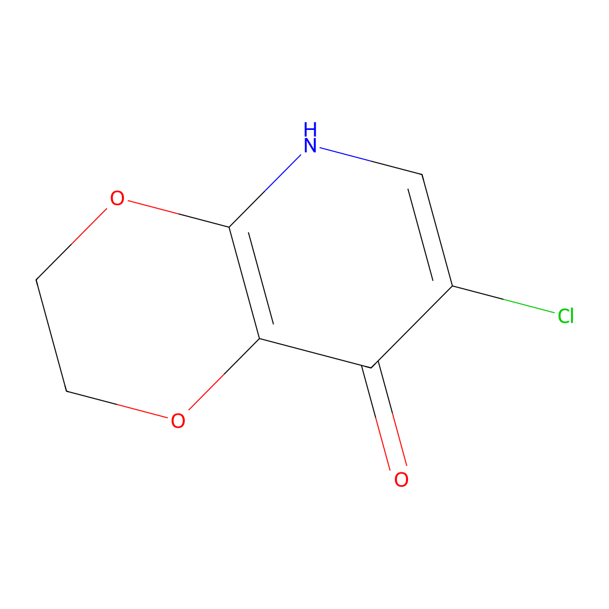 7-Chloro-2,3-dihydro-[1,4]dioxino[2,3-B]pyridin-8-OL molecular structure, CAS 1305324-64-4