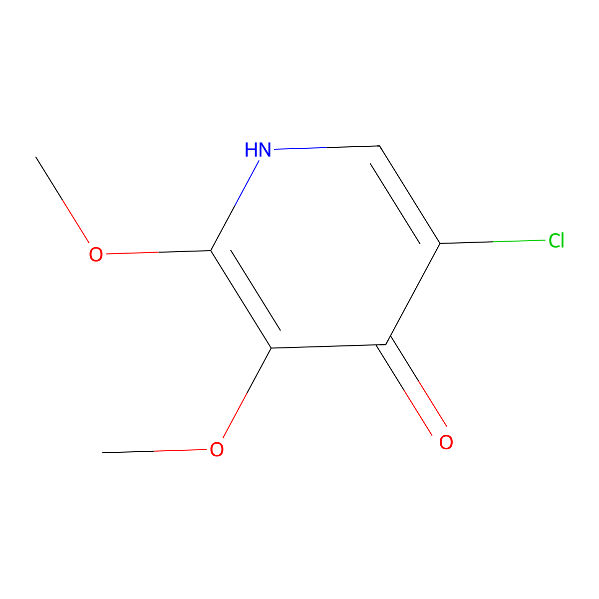 5-Chloro-2,3-dimethoxypyridin-4-ol molecular structure, CAS 1305325-20-5
