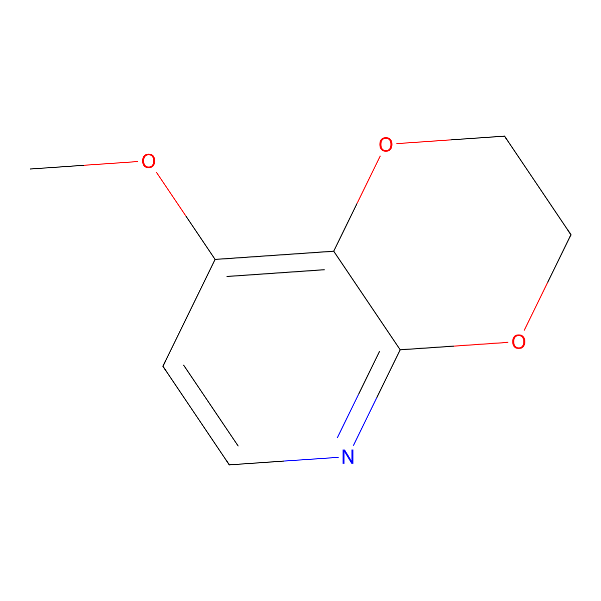 8-Methoxy-2,3-dihydro-[1,4]dioxino[2,3-b]pyridine molecular structure, CAS 1305325-22-7