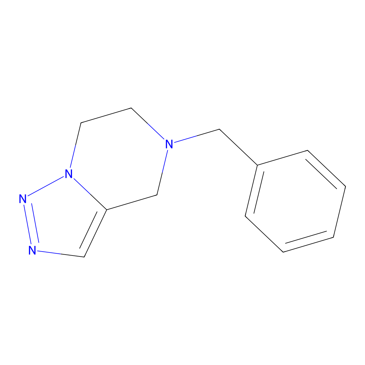 5-Benzyl-4,5,6,7-tetrahydro-[1,2,3]triazolo[1,5-a]pyrazine molecular structure, CAS 1305336-09-7