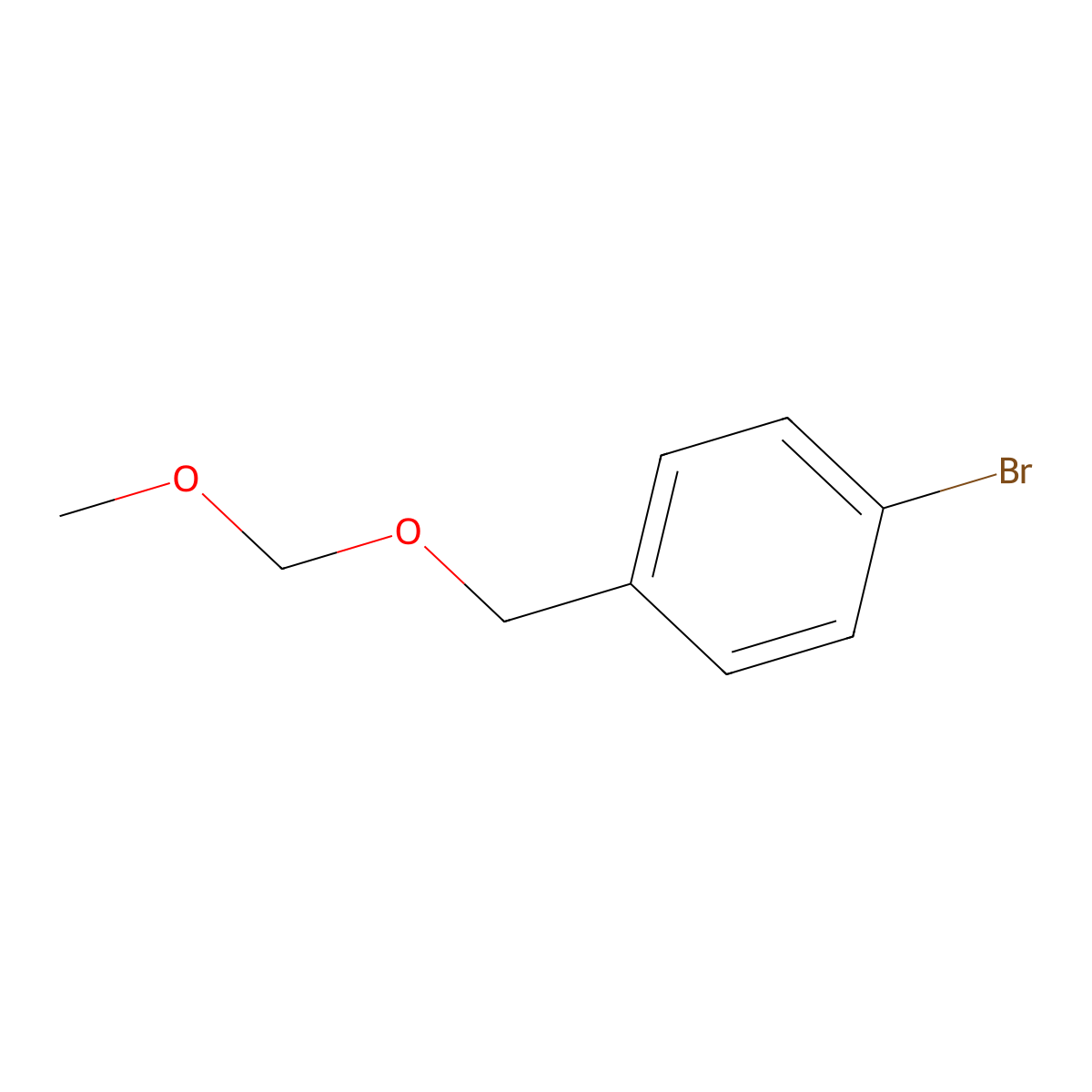 1-Bromo-4-(methoxymethoxymethyl)benzene molecular structure, CAS 130534-91-7