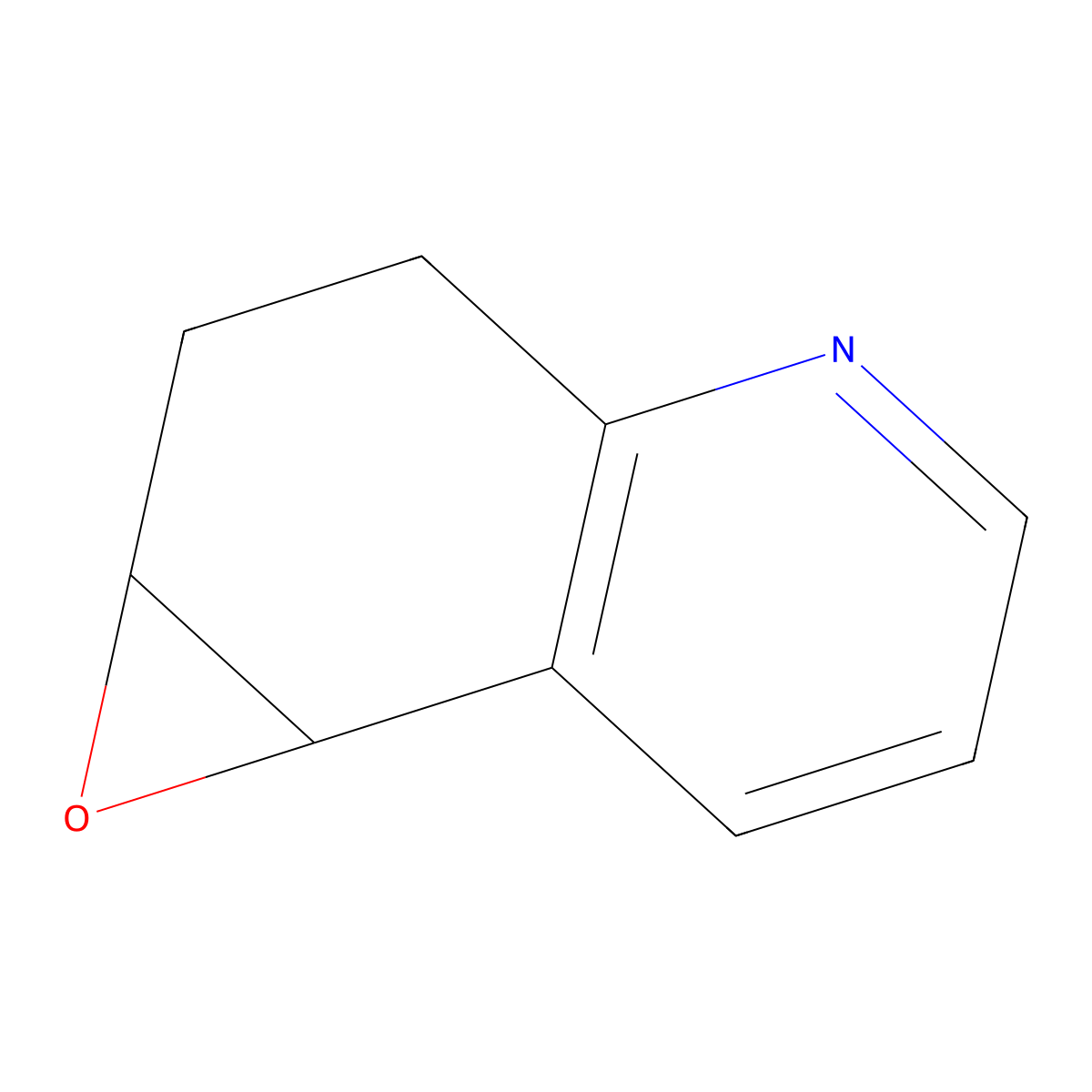 1a,2,3,7b-Tetrahydrooxireno[2,3-f]quinoline molecular structure, CAS 130536-45-7