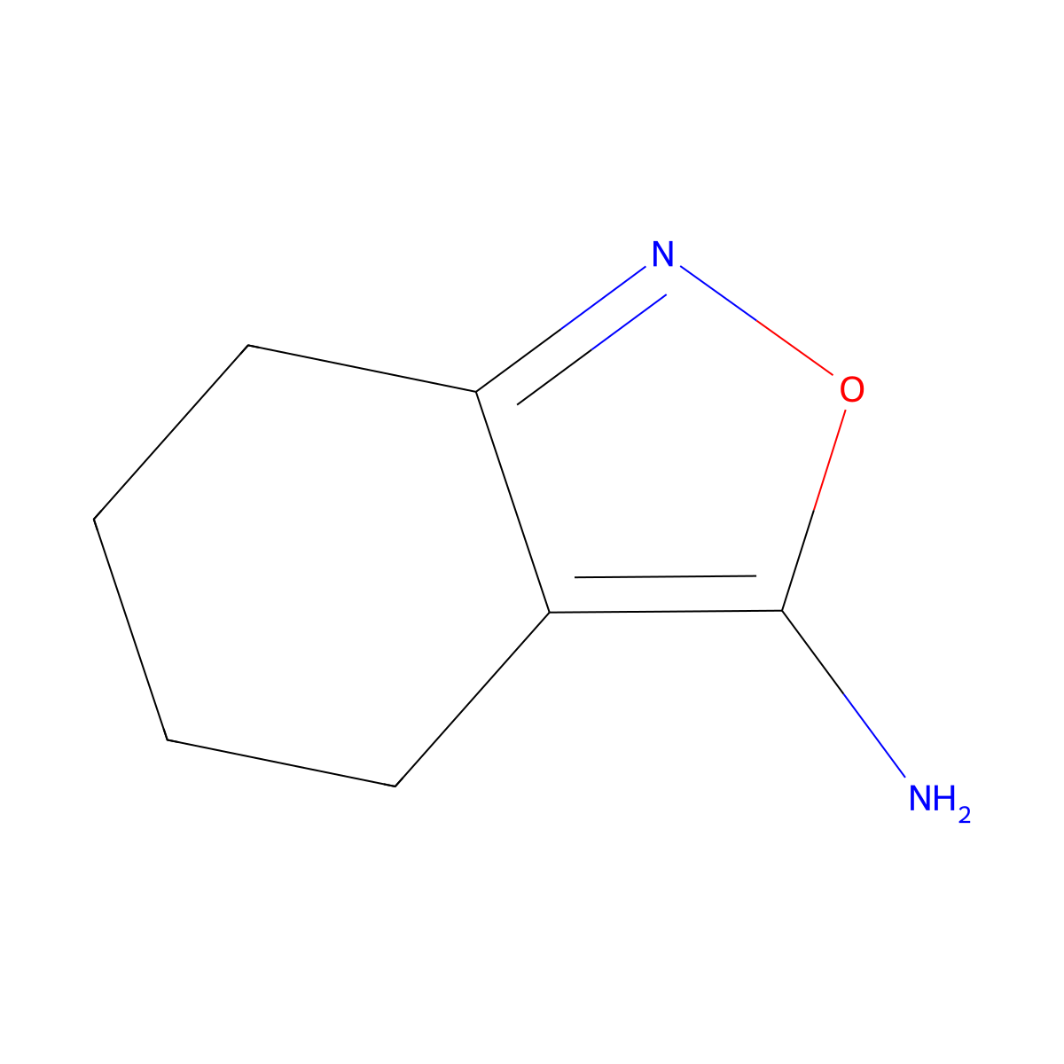 4,5,6,7-Tetrahydro-2,1-benzisoxazol-3-amine molecular structure, CAS 13054-47-2