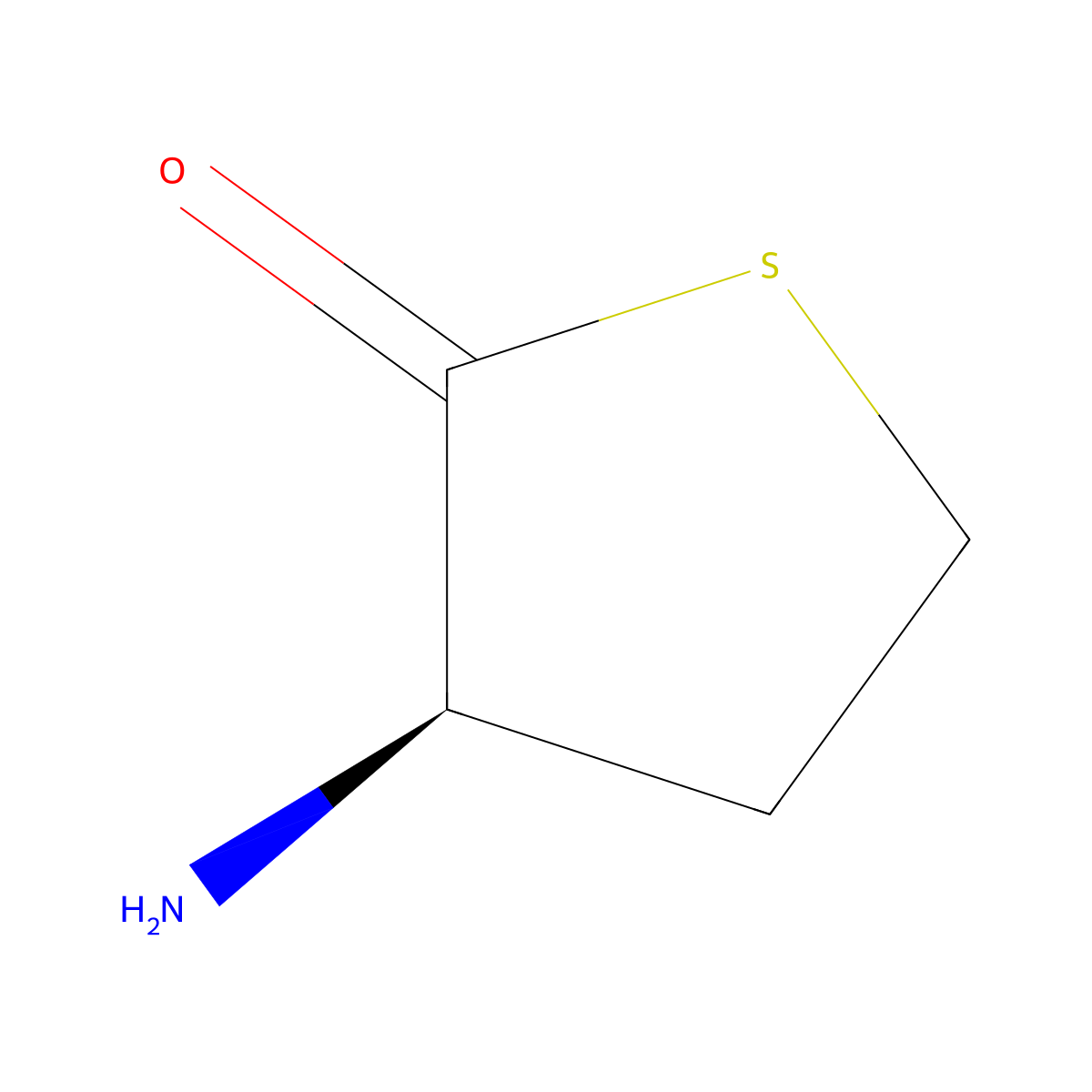 D-Homocysteine thiolactone molecular structure, CAS 130548-06-0