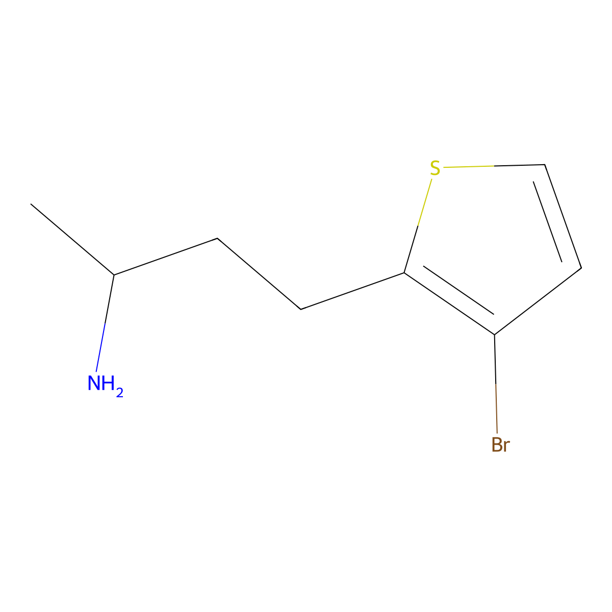 4-(3-Bromothiophen-2-yl)butan-2-amine molecular structure, CAS 1305487-18-6