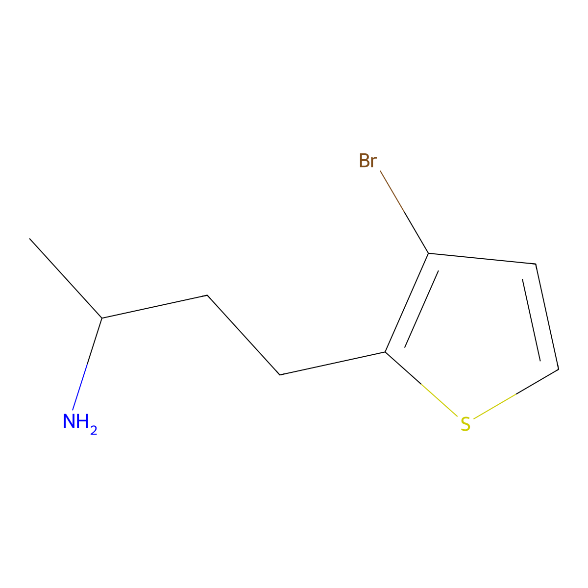 4-(3-Bromothiophen-2-yl)butan-2-amine molecular structure, CAS 1305487-18-6