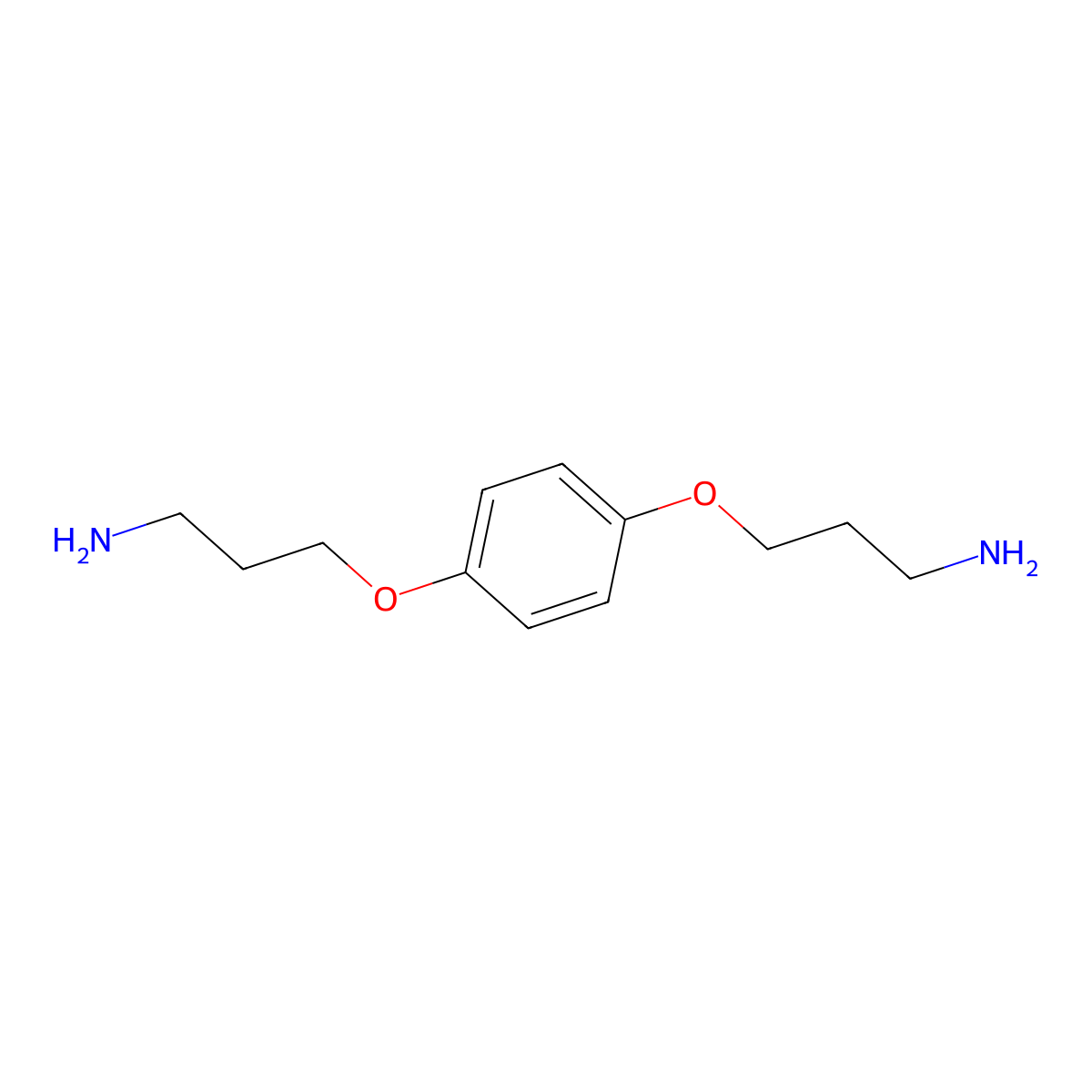 3-[4-(3-Aminopropoxy)phenoxy]propan-1-amine molecular structure, CAS 13055-33-9