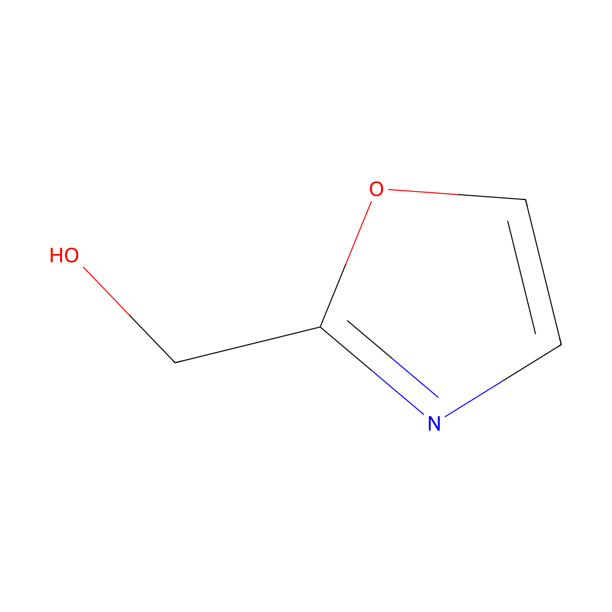 1,3-Oxazol-2-ylmethanol molecular structure, CAS 130551-92-7