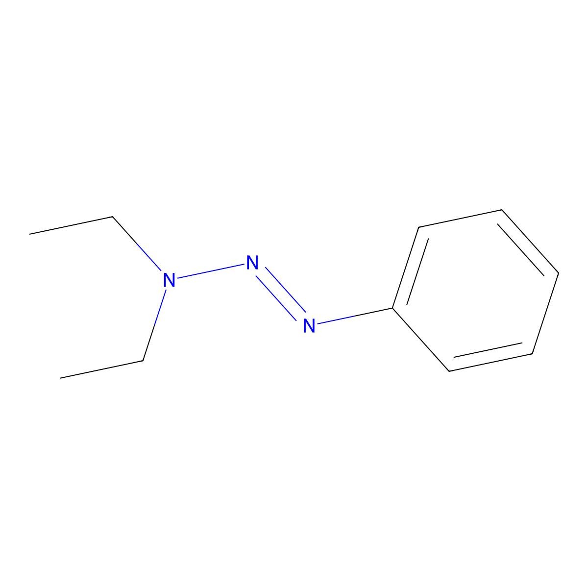 1-Phenyl-3,3-diethyltriazene molecular structure, CAS 13056-98-9