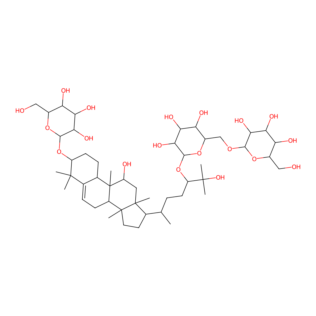 Mogroside III molecular structure, CAS 130567-83-8