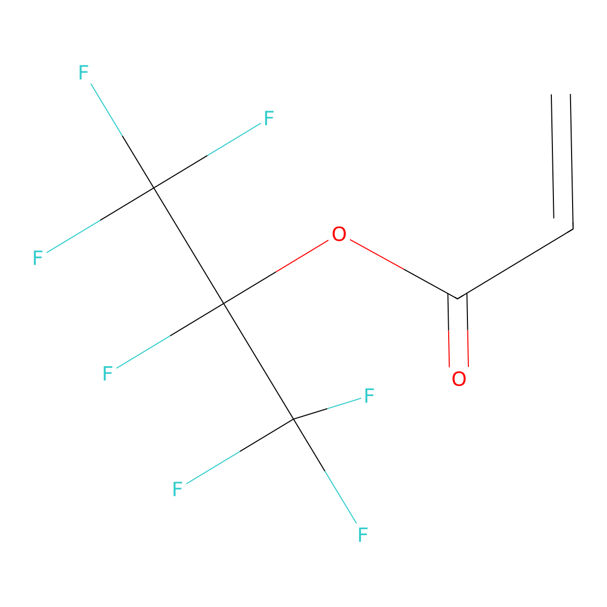 1,2,2,2-Tetrafluoro-1-(trifluoromethyl)ethyl acrylate molecular structure, CAS 13057-08-4