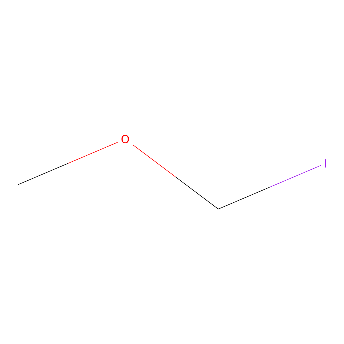 Iodomethyl methyl ether molecular structure, CAS 13057-19-7