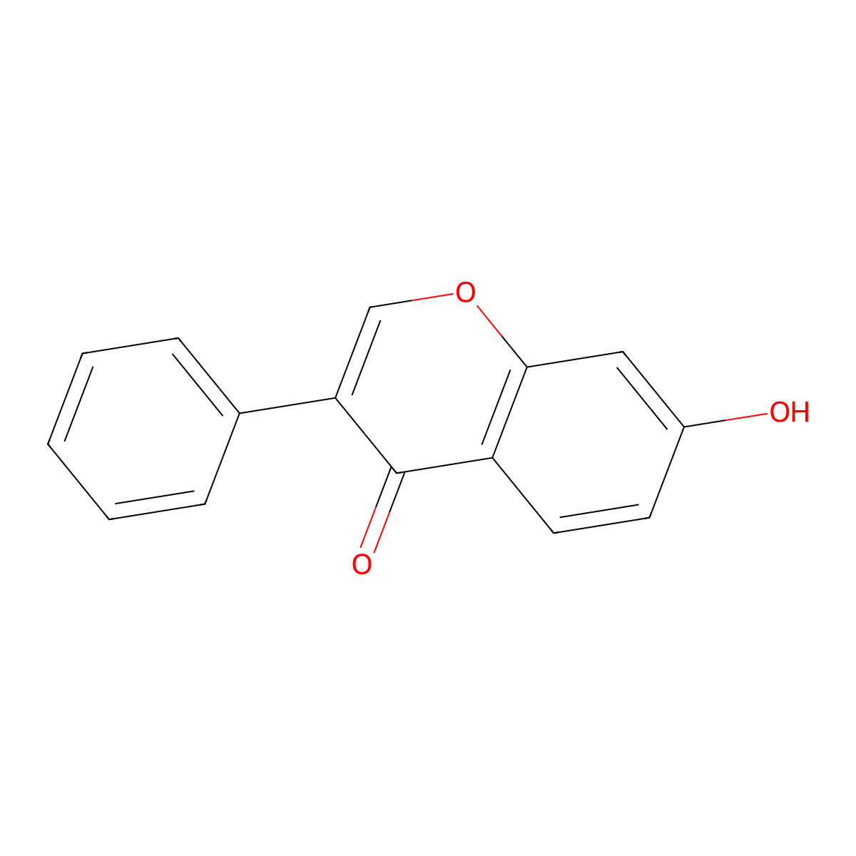 7-Hydroxyisoflavone molecular structure, CAS 13057-72-2