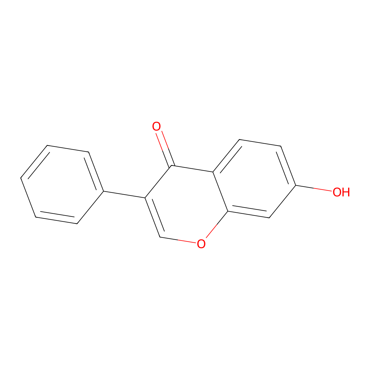 7-Hydroxyisoflavone molecular structure, CAS 13057-72-2