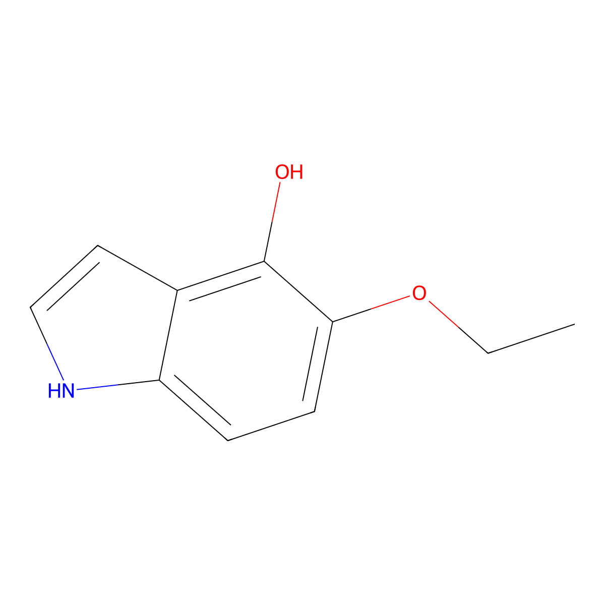 5-Ethoxy-1H-indol-4-ol molecular structure, CAS 130570-26-2