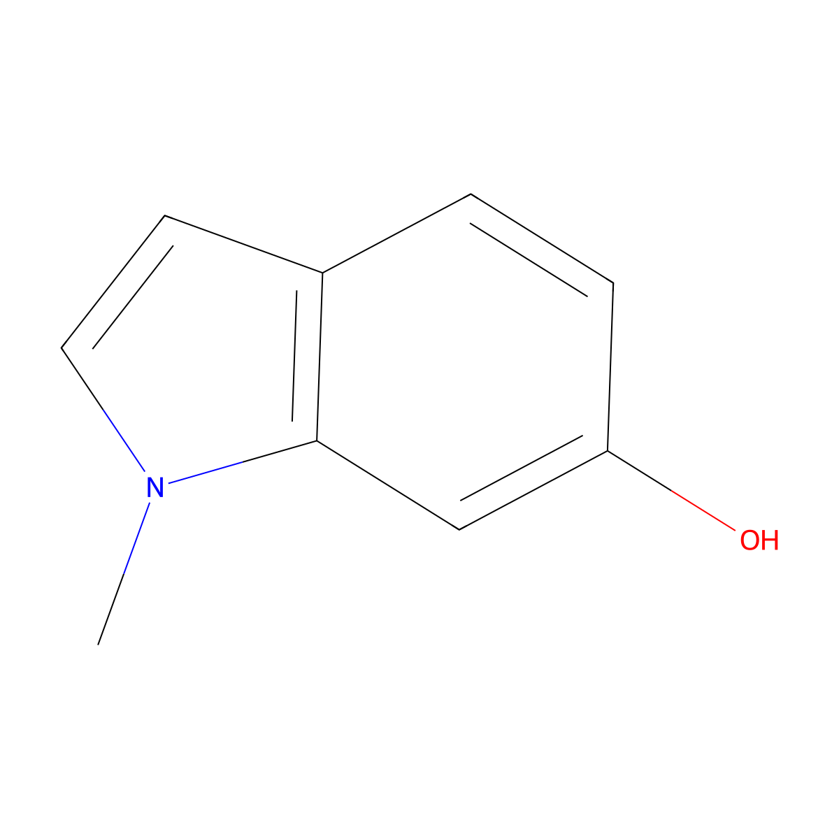 1-methyl-1H-indol-6-ol molecular structure, CAS 130570-60-4
