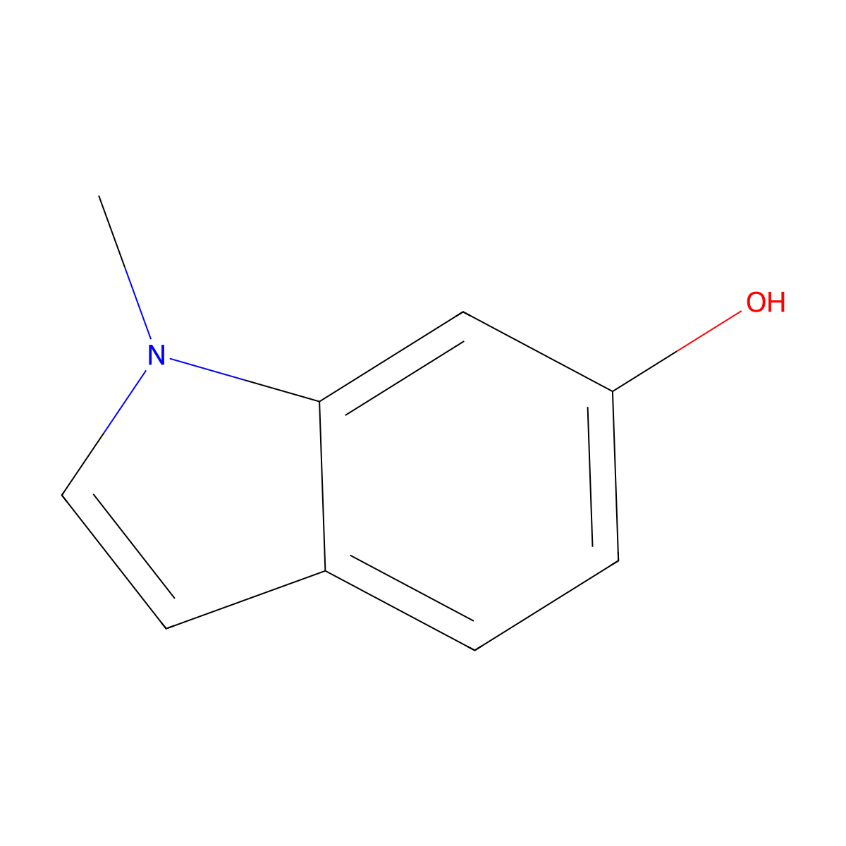 1-methyl-1H-indol-6-ol molecular structure, CAS 130570-60-4