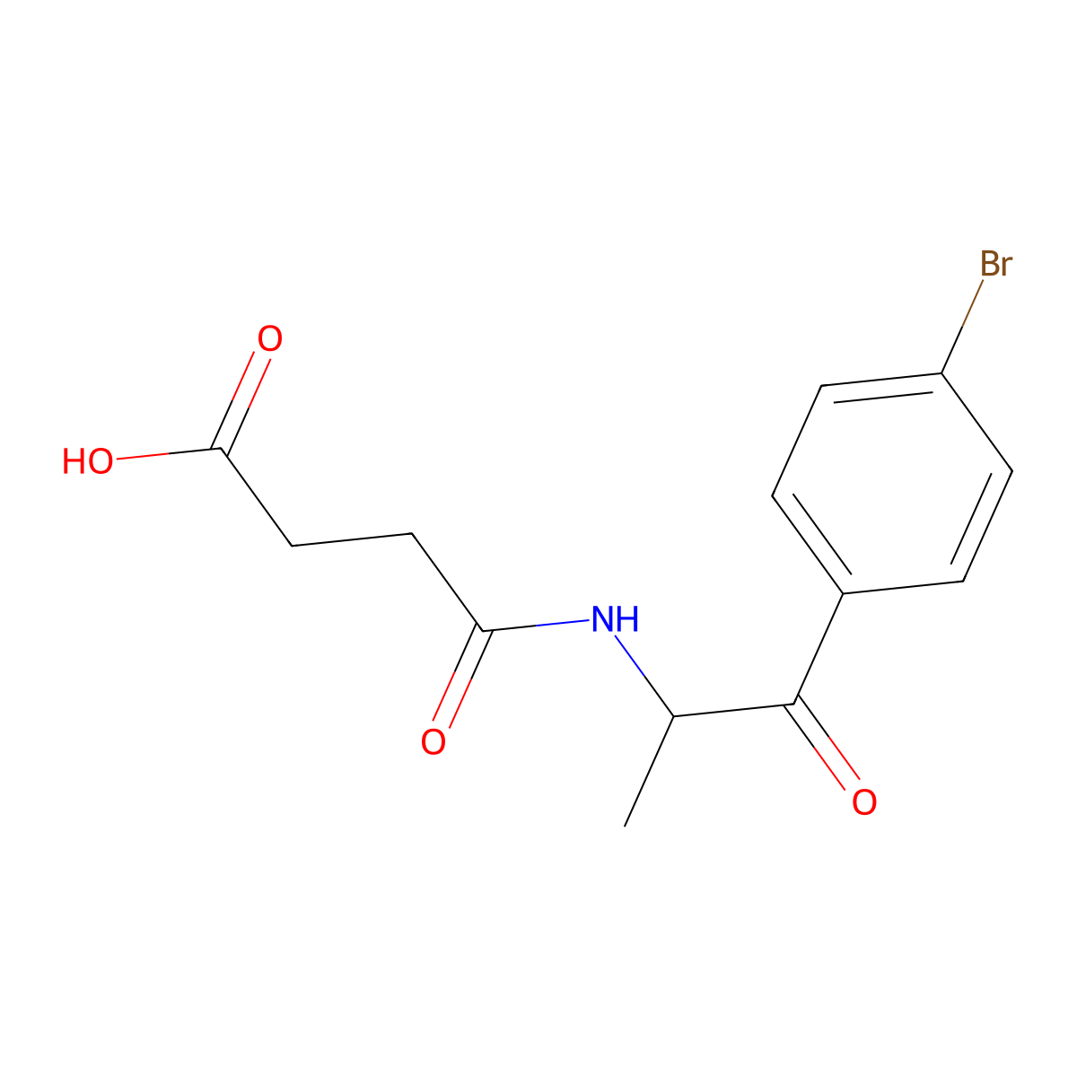3-{[1-(4-Bromophenyl)-1-oxopropan-2-yl]carbamoyl}propanoic acid molecular structure, CAS 1305712-39-3