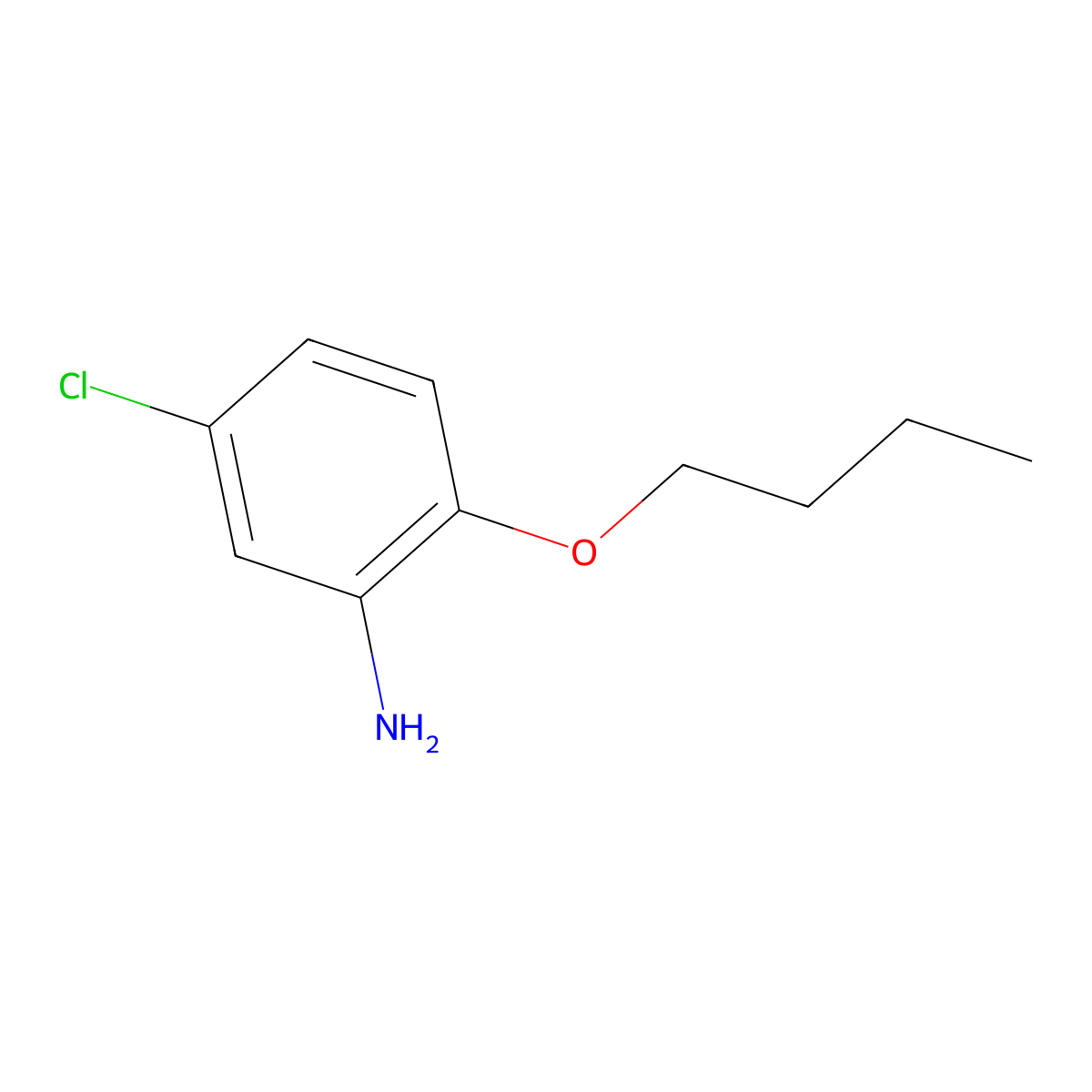 2-Butoxy-5-chloroaniline molecular structure, CAS 130573-10-3