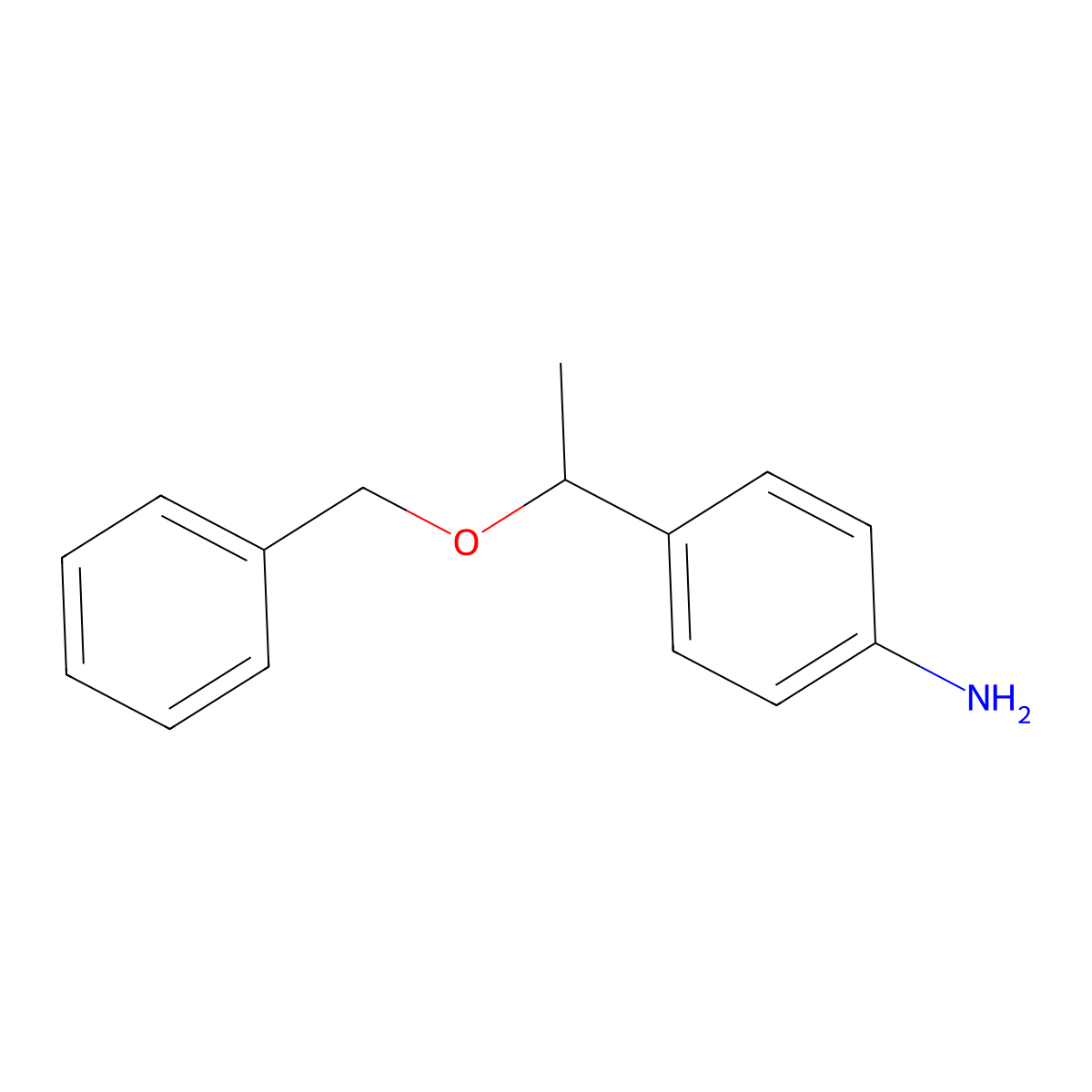 4-[1-(Benzyloxy)ethyl]aniline molecular structure, CAS 1305772-89-7