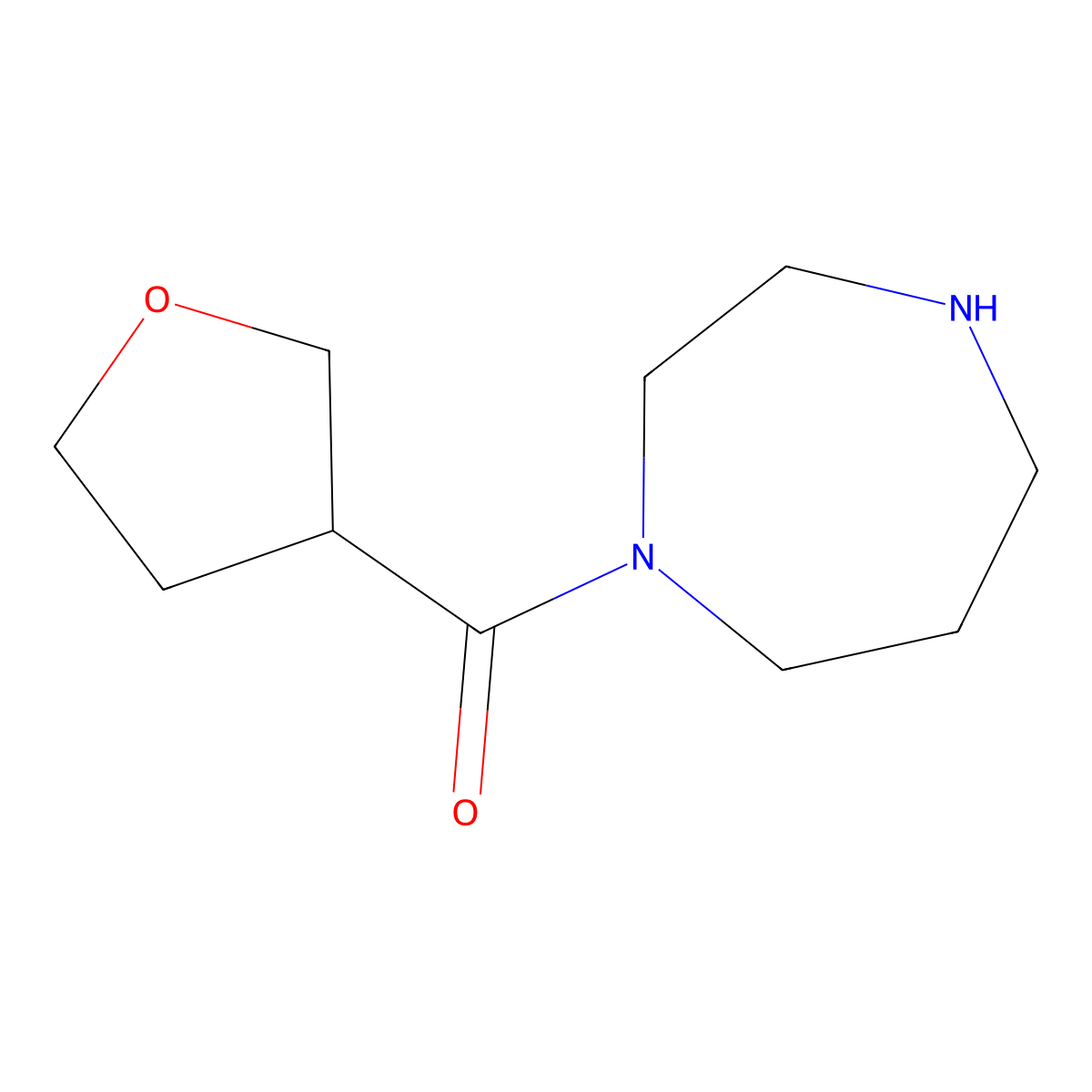 (1,4-Diazepan-1-yl)(tetrahydrofuran-3-yl)methanone molecular structure, CAS 1305799-36-3