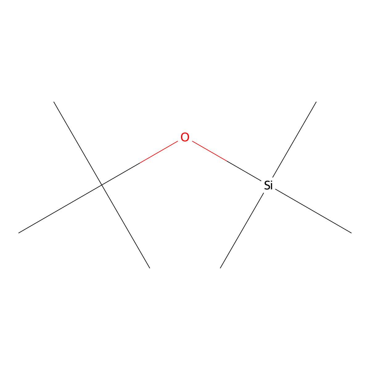 tert-Butoxytrimethylsilane molecular structure, CAS 13058-24-7