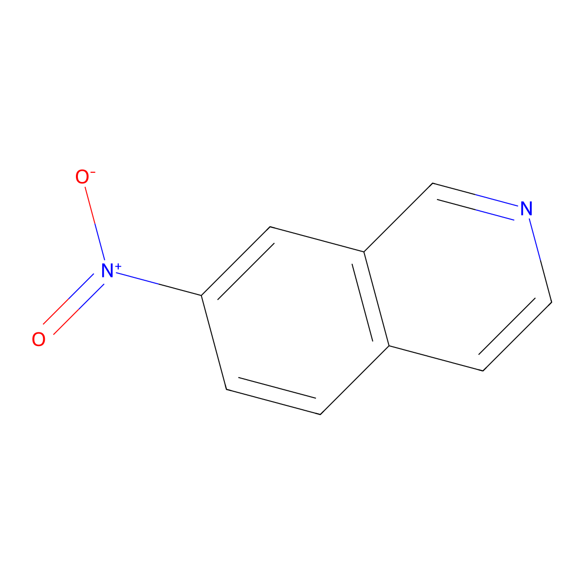 7-Nitroisoquinoline molecular structure, CAS 13058-73-6