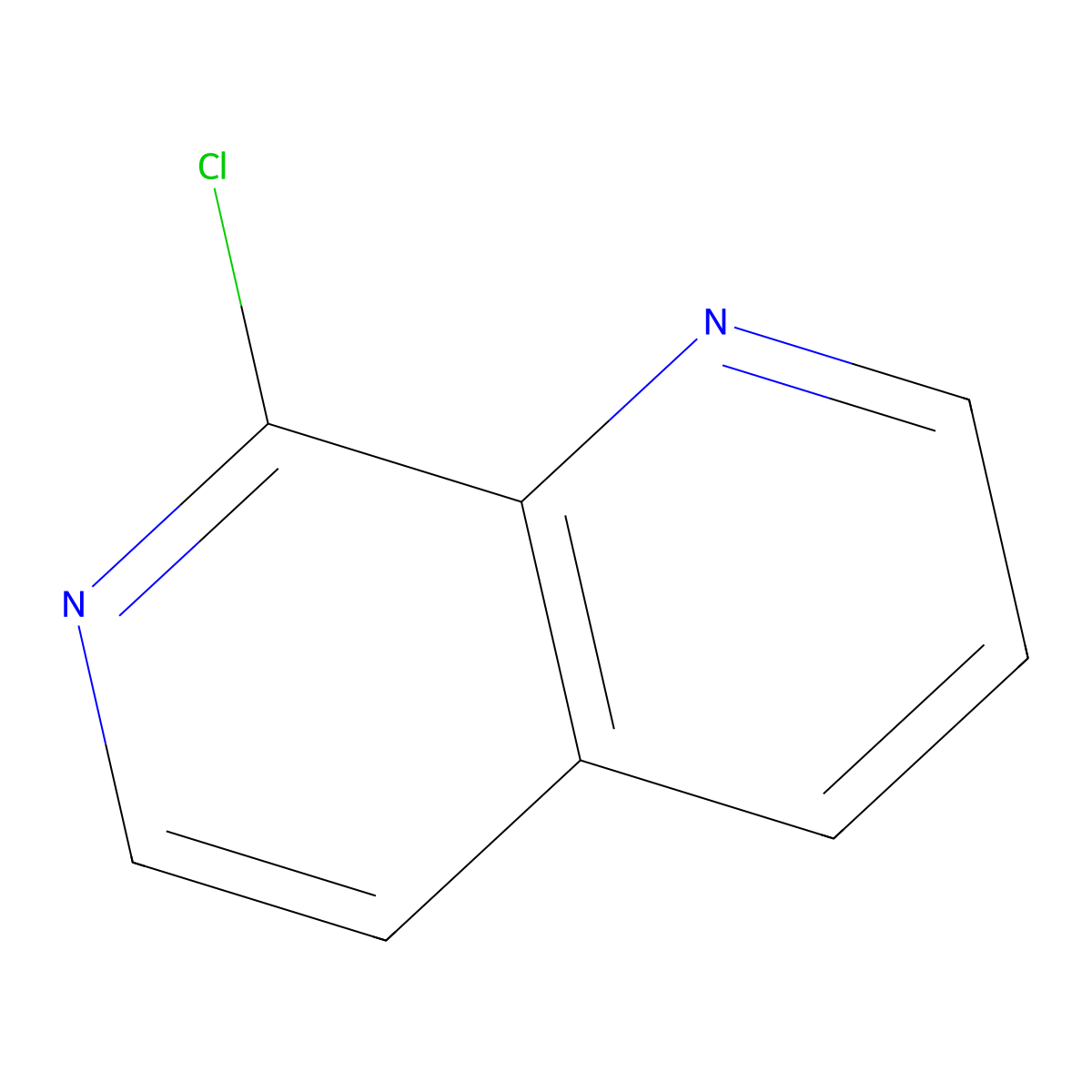8-Chloro-(1,7)naphthyridine molecular structure, CAS 13058-77-0
