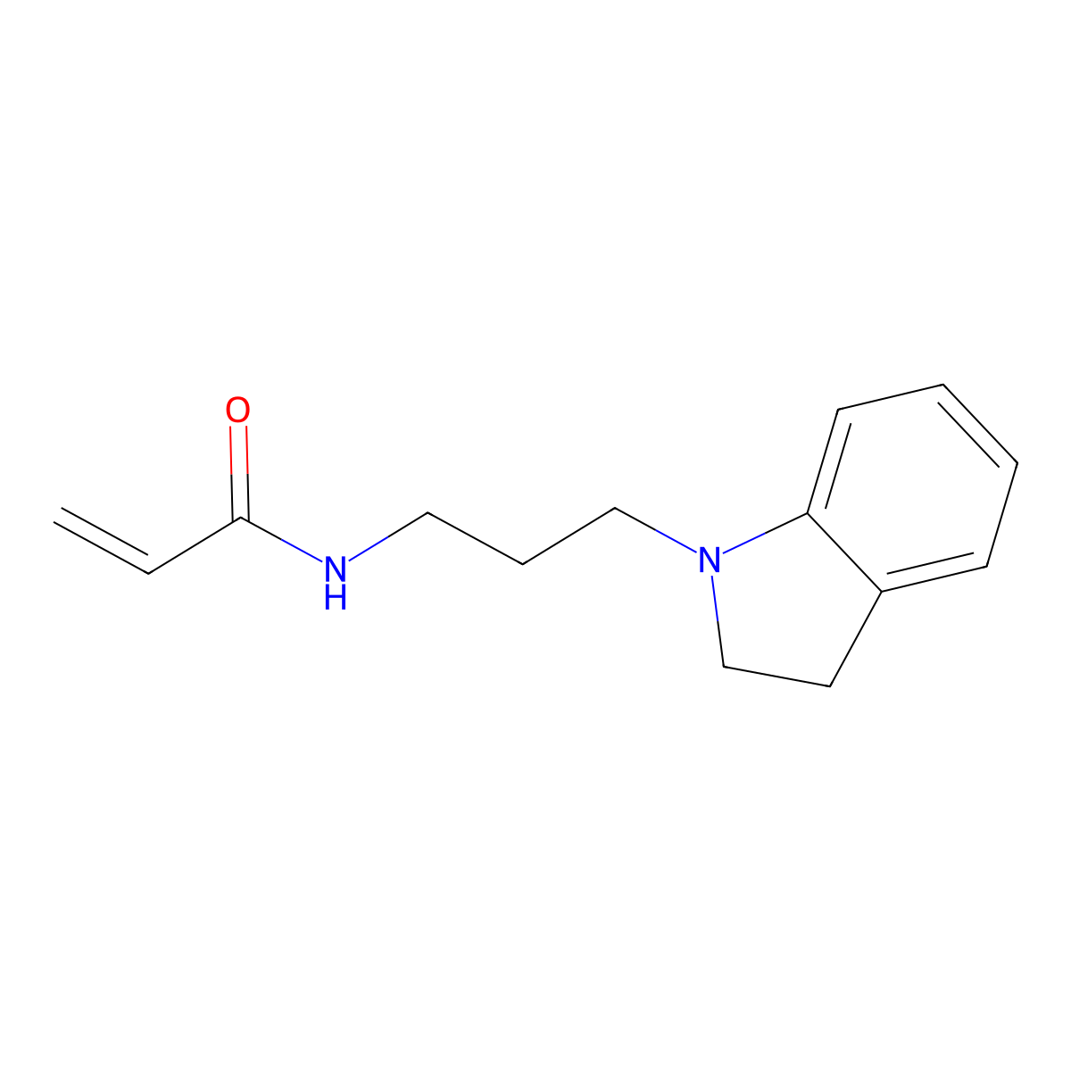n-[3-(2,3-Dihydro-1h-indol-1-yl)propyl]prop-2-enamide molecular structure, CAS 1305857-58-2