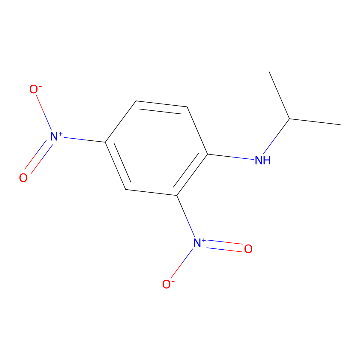 N-Isopropyl-2,4-dinitroaniline molecular structure, CAS 13059-85-3