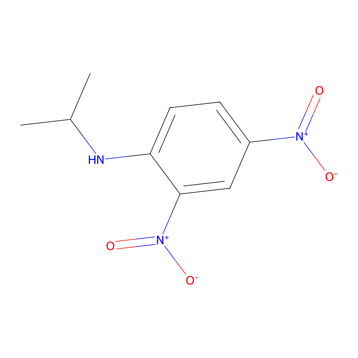 N-Isopropyl-2,4-dinitroaniline molecular structure, CAS 13059-85-3